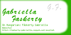 gabriella faskerty business card